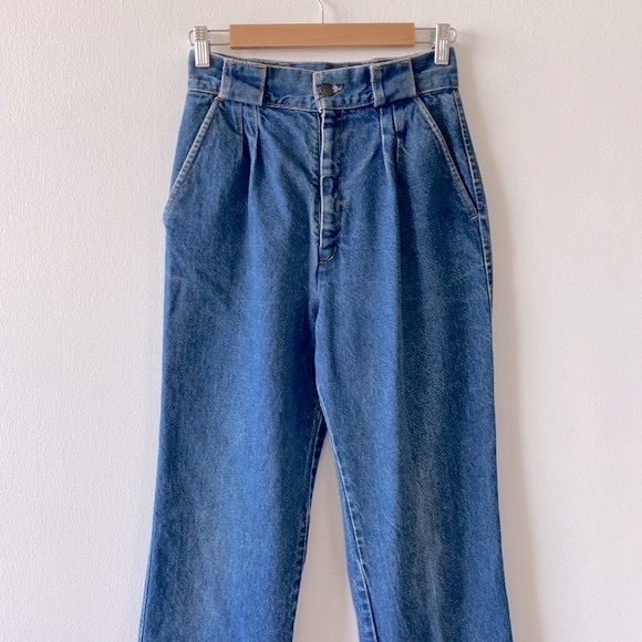 Leviโs late 1960โs Talon 42 high rise bellbottom wide leg jean size 26 - Picture 2 of 13